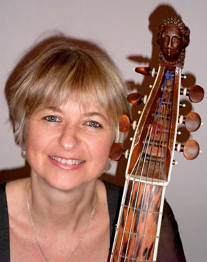 Christine Plubeau with her viola da gamba