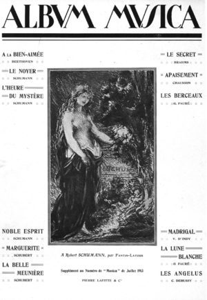 Cover of "Album Musica", No.130, Paris: Pierre Lafitte, 1913