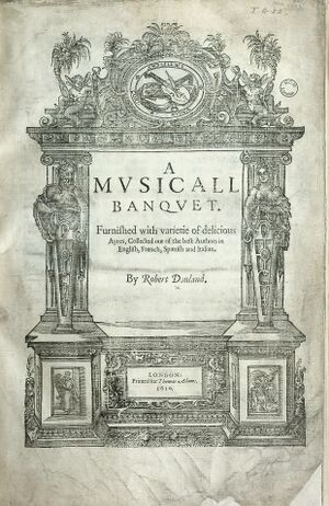 Cover of A Musicall Banquet