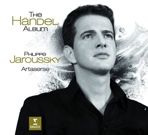 a portrait of Philippe Jaroussky in black and white