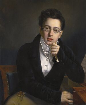 The young Schubert, by Josef Abel