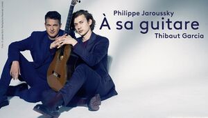 Jaroussky and Garcia, promo for À sa guitare, photographer: James Bort for Parlophone
